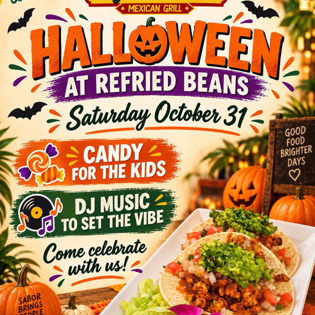 HALLOWEEN WITH LIVE DJ  OCTOBER 31