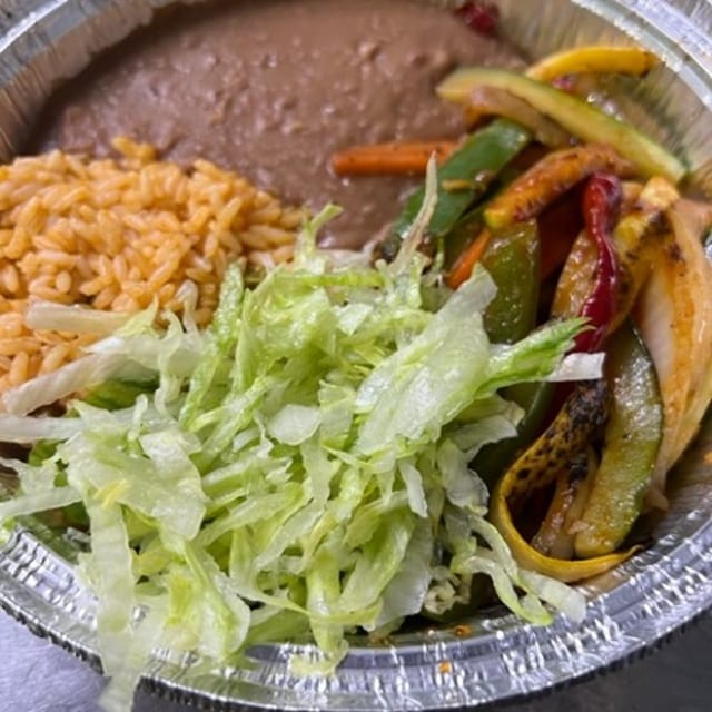 Vegetable Fajita Bowl.