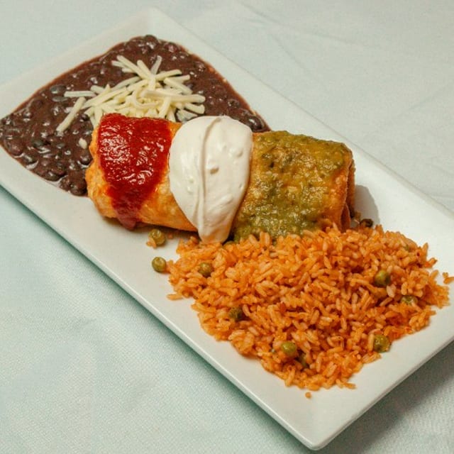 LUNCH Chimichanga.